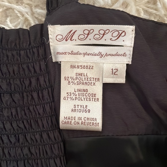 MSSP Max Studio Specialty Products Dress, size 12 slate grey and dark pink - Picture 7 of 11